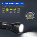 Plastic 3W LED flashlight hidden USB charge port